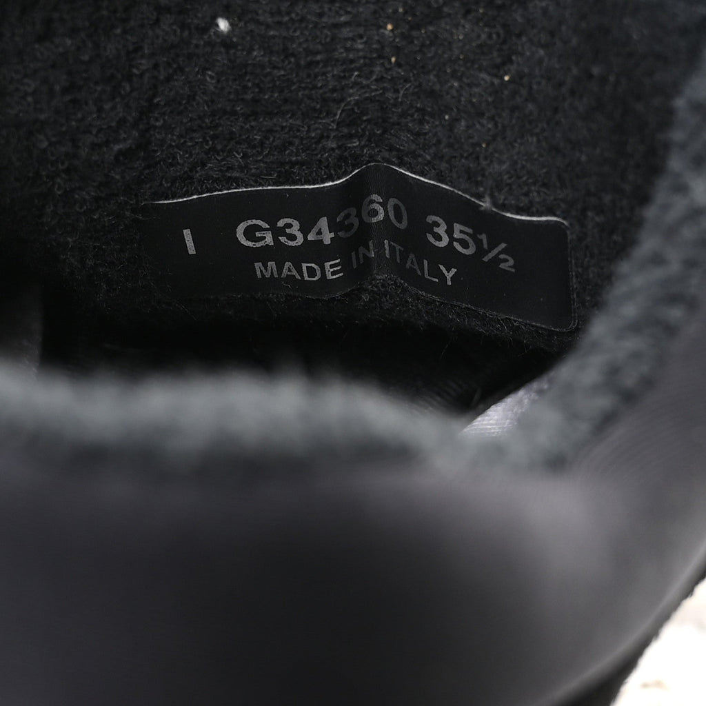Fabric Calfskin Suede CC Sneakers 35.5 Black
