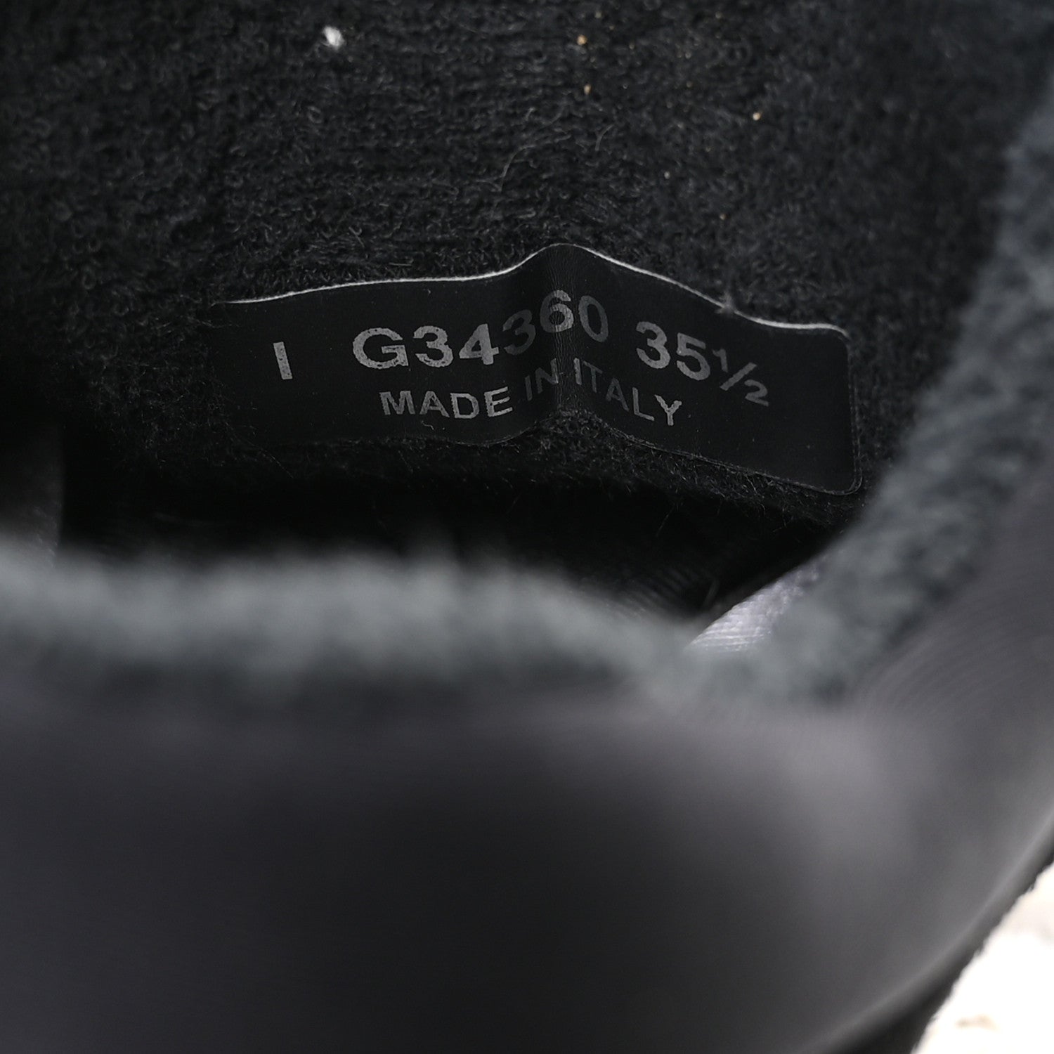 Fabric Calfskin Suede CC Sneakers 35.5 Black