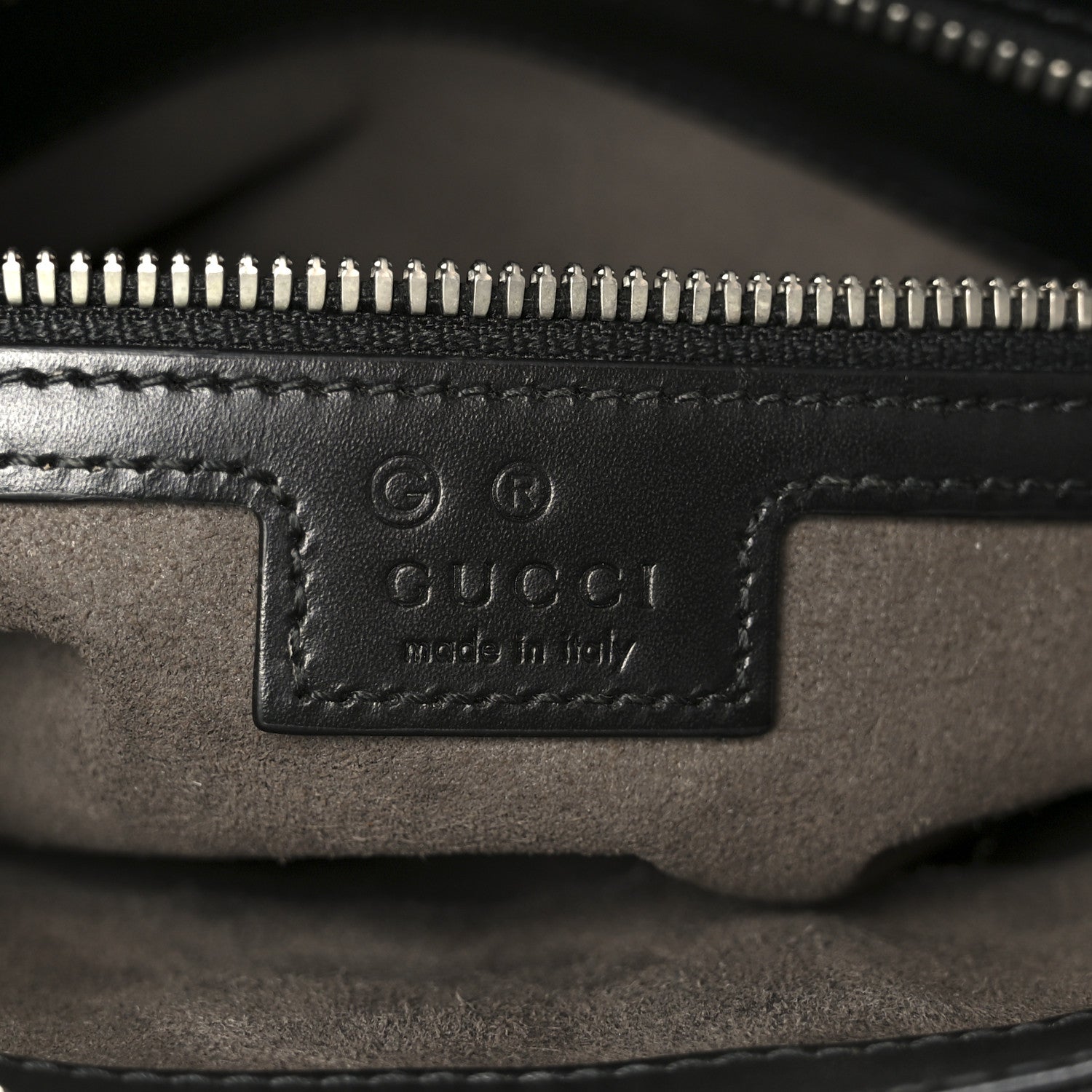 Gucci Guccissima Signature Small Messenger Bag Black