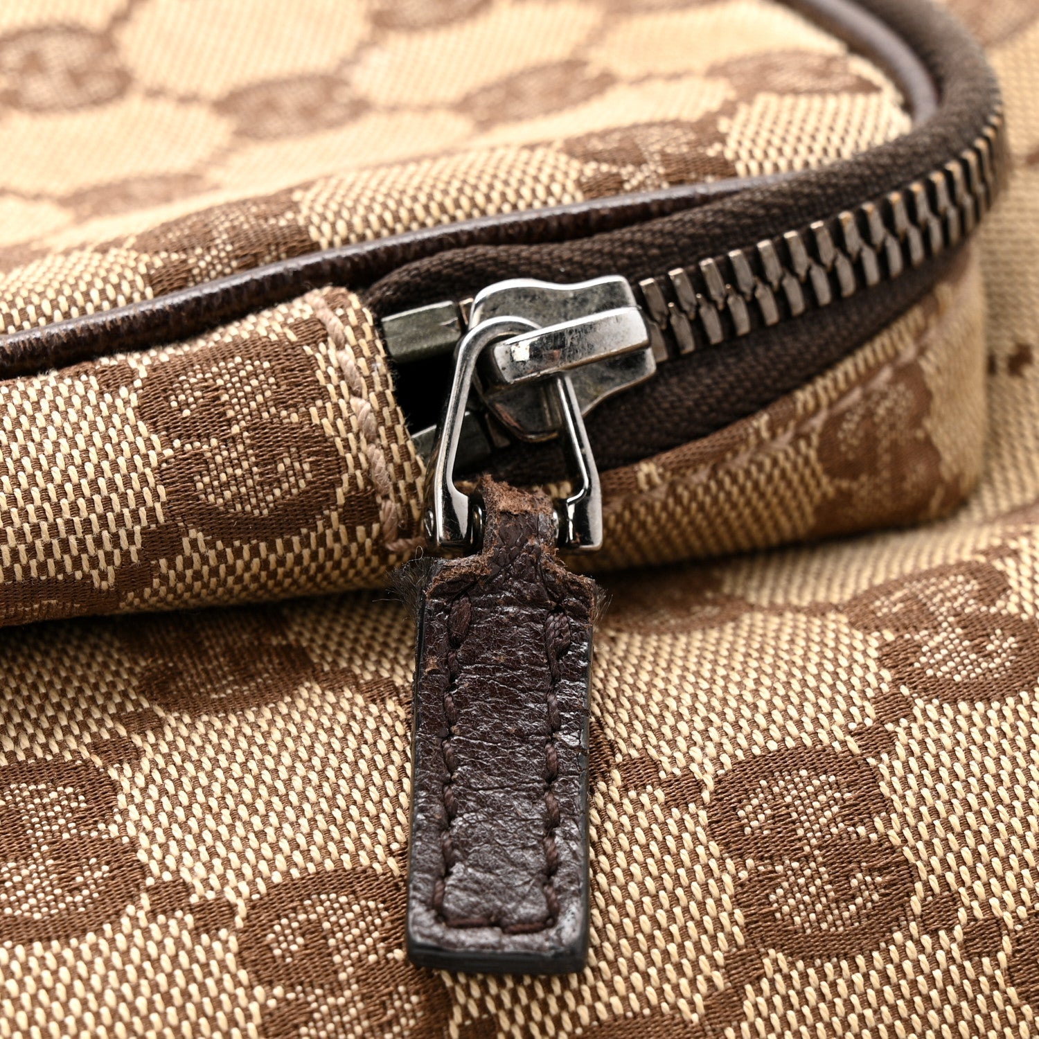Gucci Monogram Backpack Dark Brown
