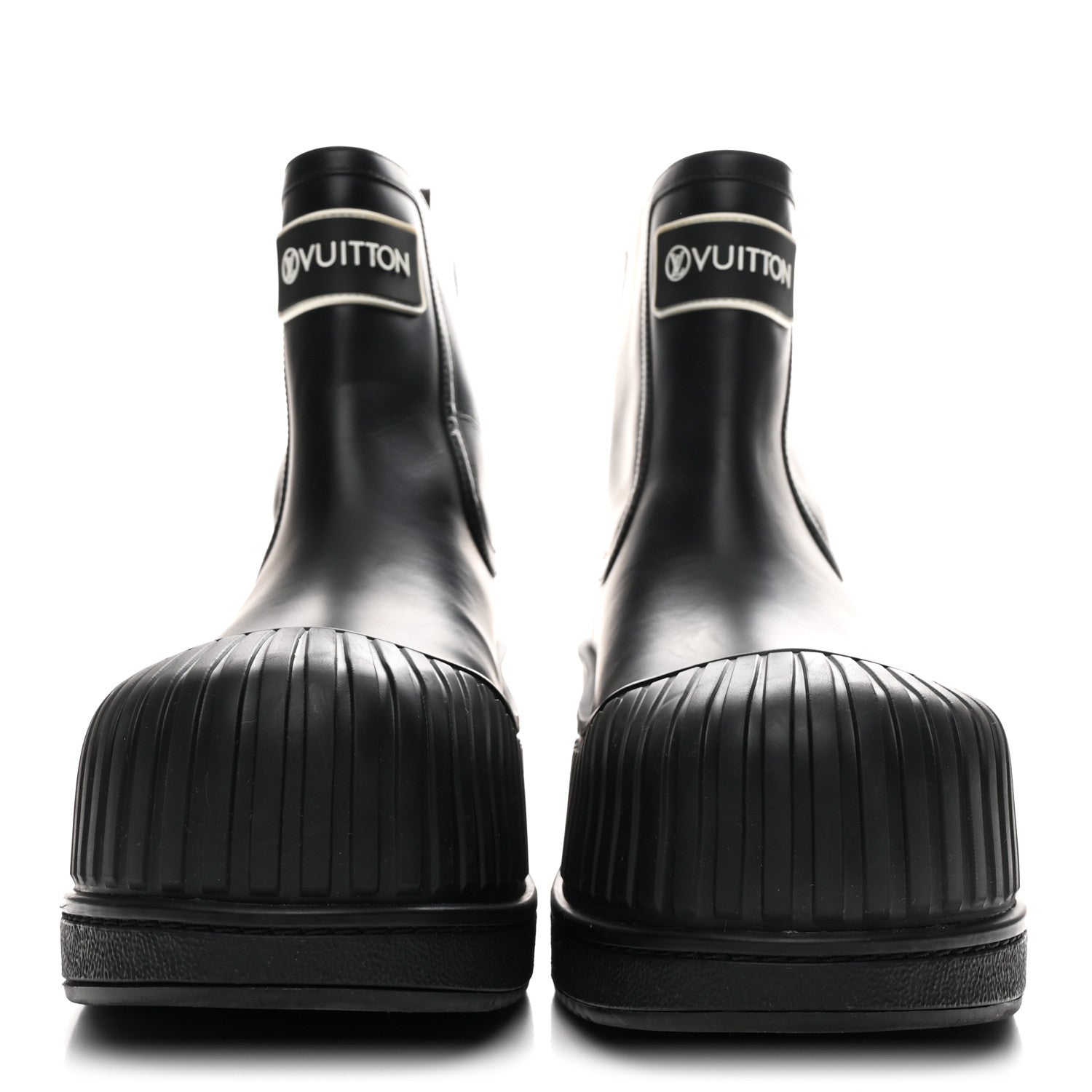 Louis Vuitton Calfskin Polar Flat Ankle Boots 41 Black