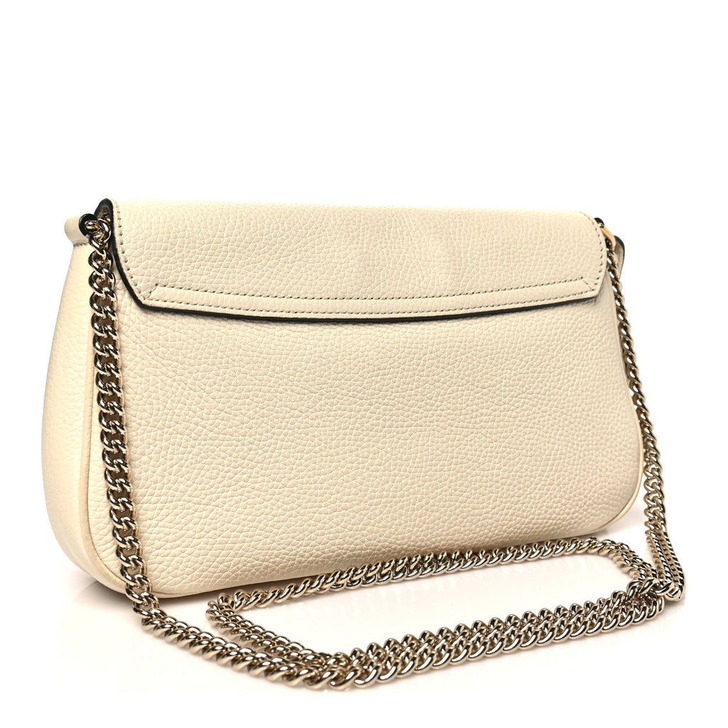Gucci Cellarius Calfskin Medium Soho Flap Crossbody Ivoire