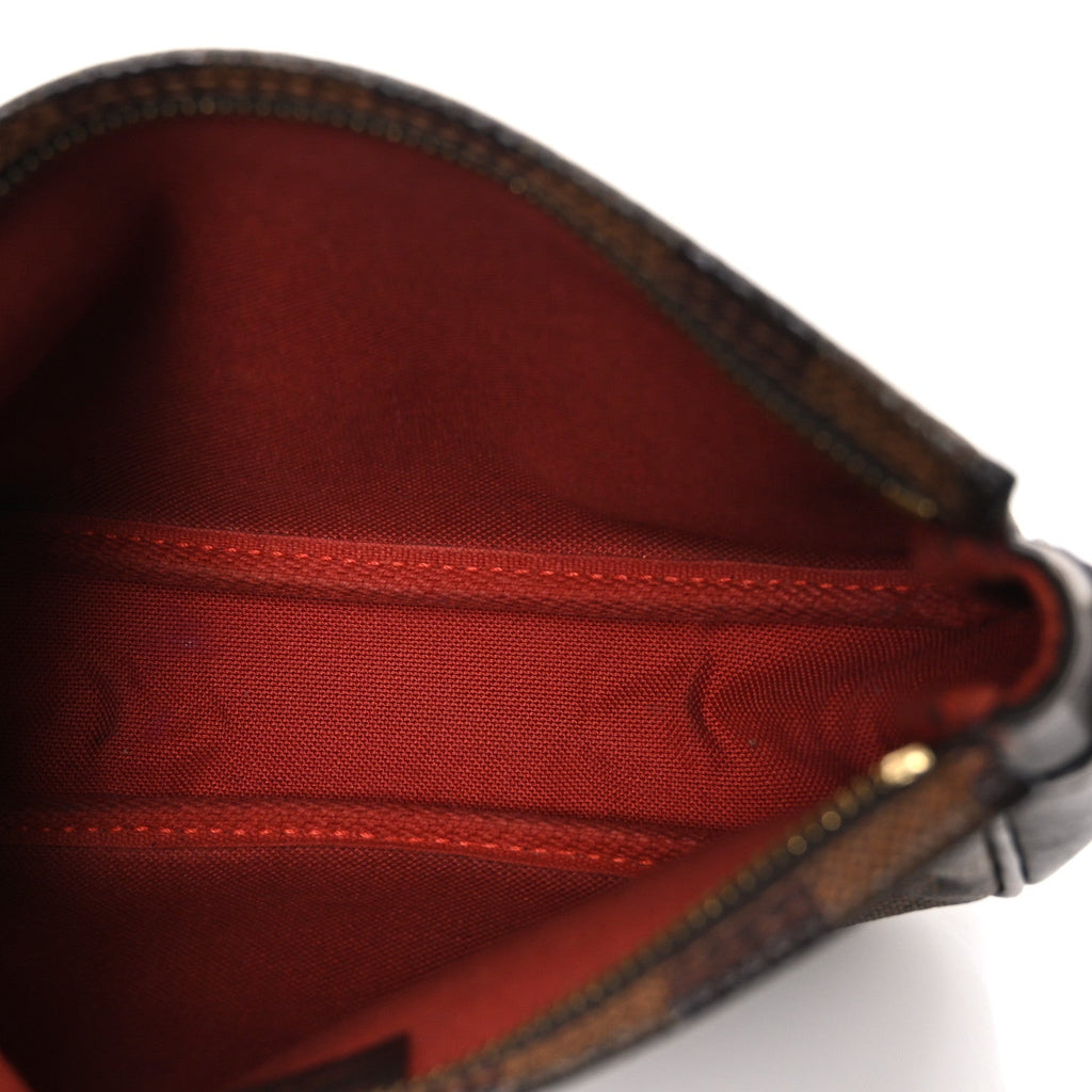 Louis Vuitton Damier Ebene Trousse Make Up Bag Pochette