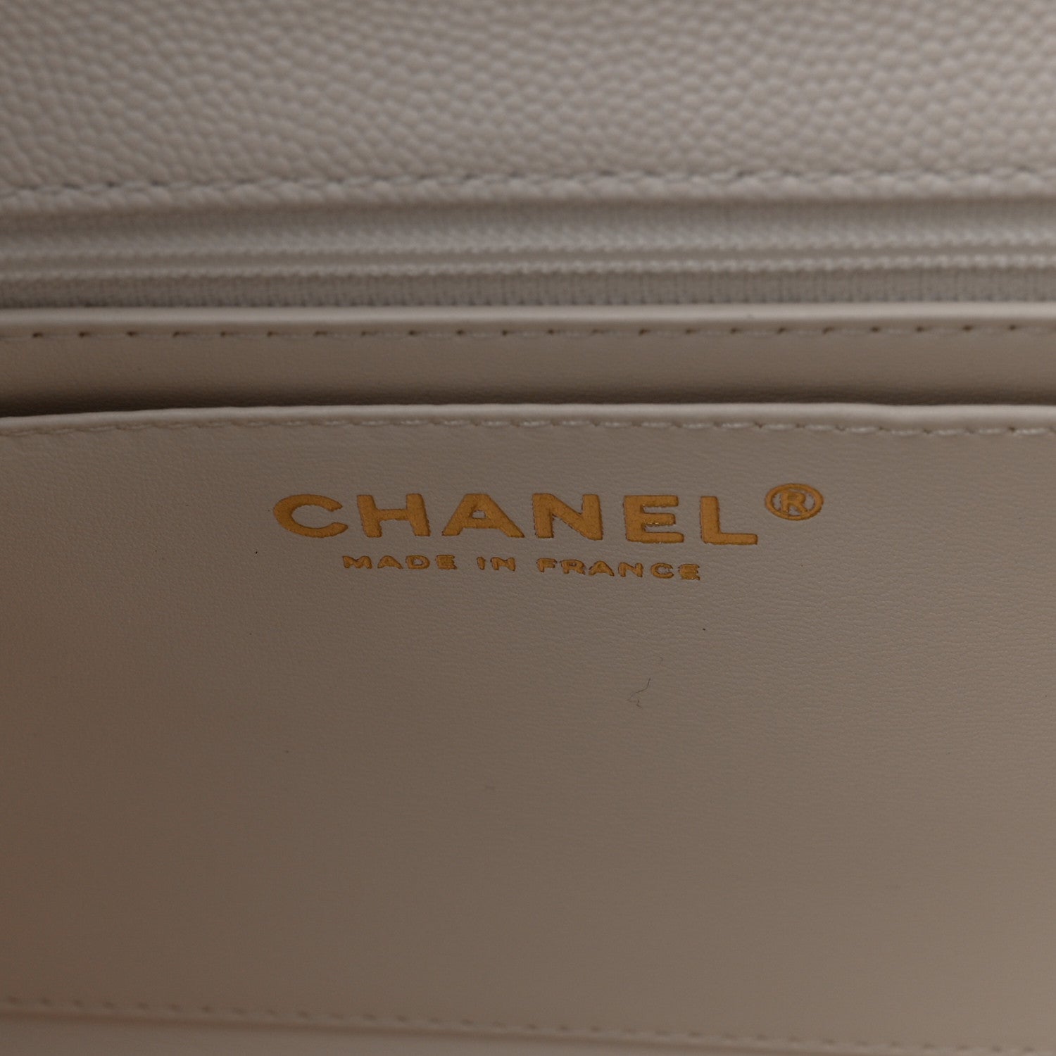 Chanel Caviar Quilted Medium Retro Twist Top Handle Flap White