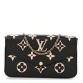 Louis Vuitton Empreinte Monogram Giant Felicie Pochette Black Beige