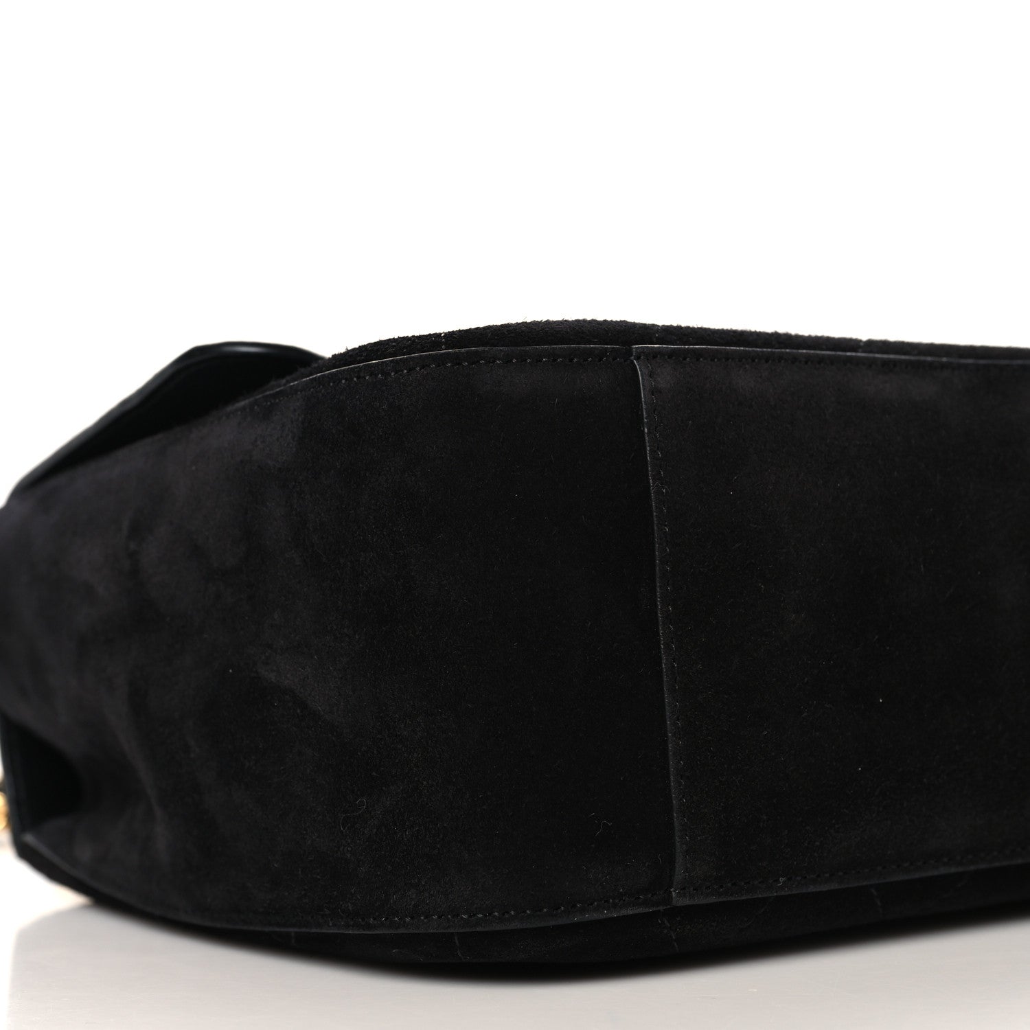 Chanel Suede Calfskin Small Souplissimo Maxi Flap Black