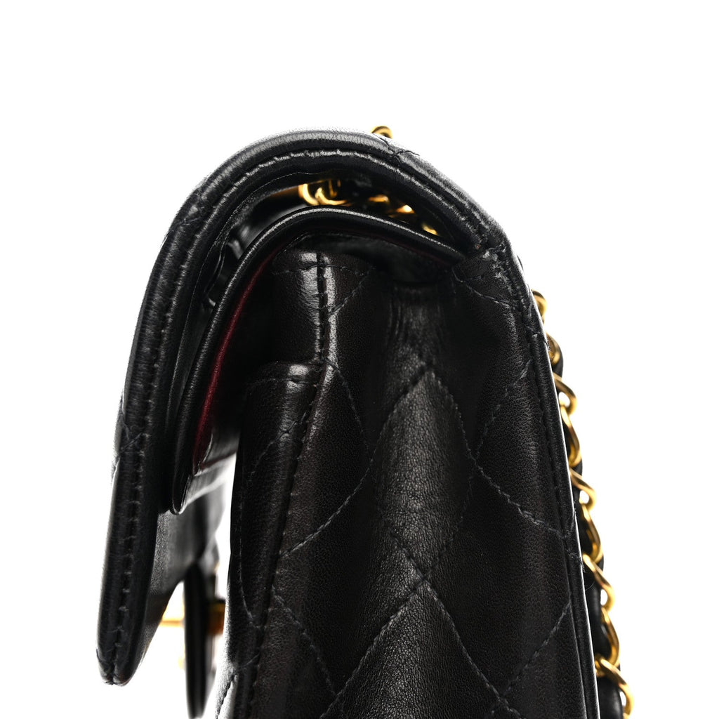 Chanel Lambskin Quilted Small Double Flap Black