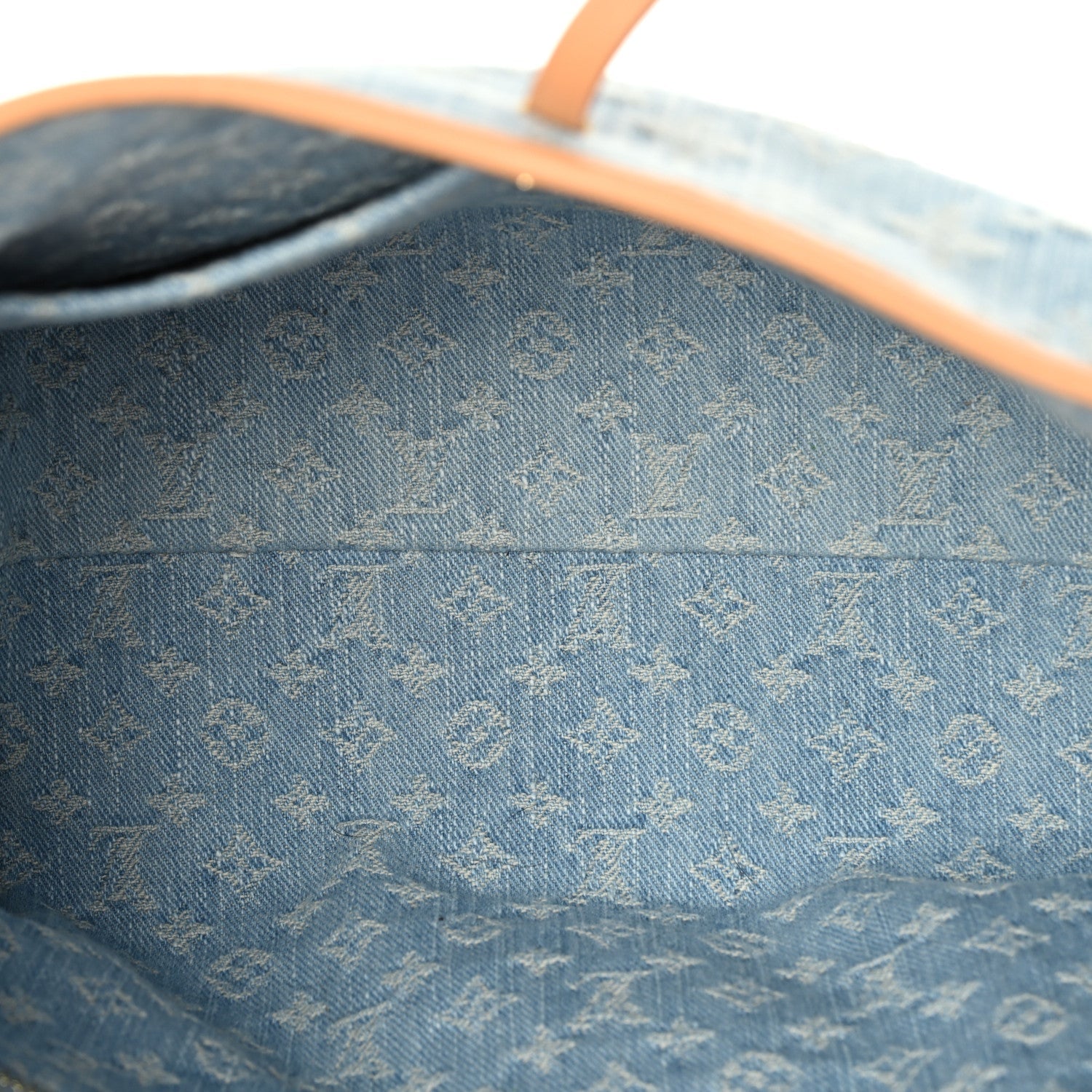 Louis Vuitton Monogram Denim CarryAll PM Sky Blue