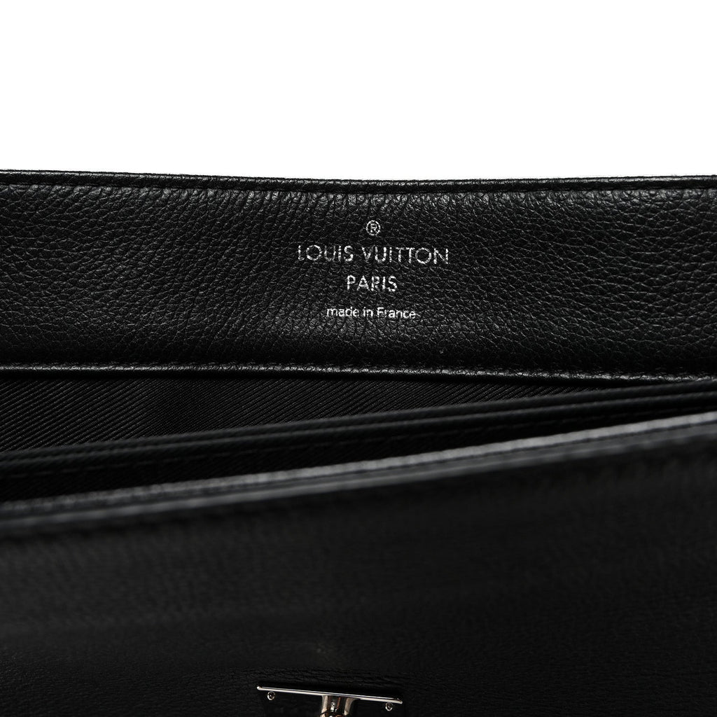 Louis Vuitton Soft Calfskin Lockme II Top Handle Black