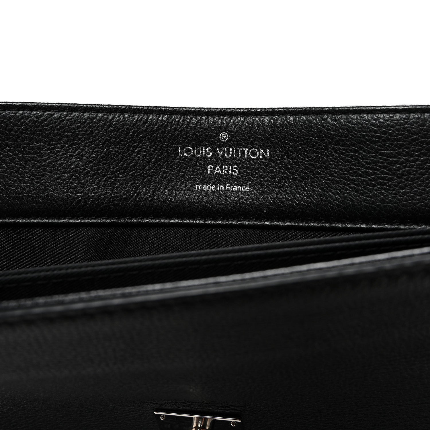 Louis Vuitton Soft Calfskin Lockme II Top Handle Black