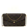 Louis Vuitton Monogram Pochette Felicie Chain Wallet Fuchsia