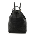 Chanel Caviar Quilted Drawstring Backpack Black