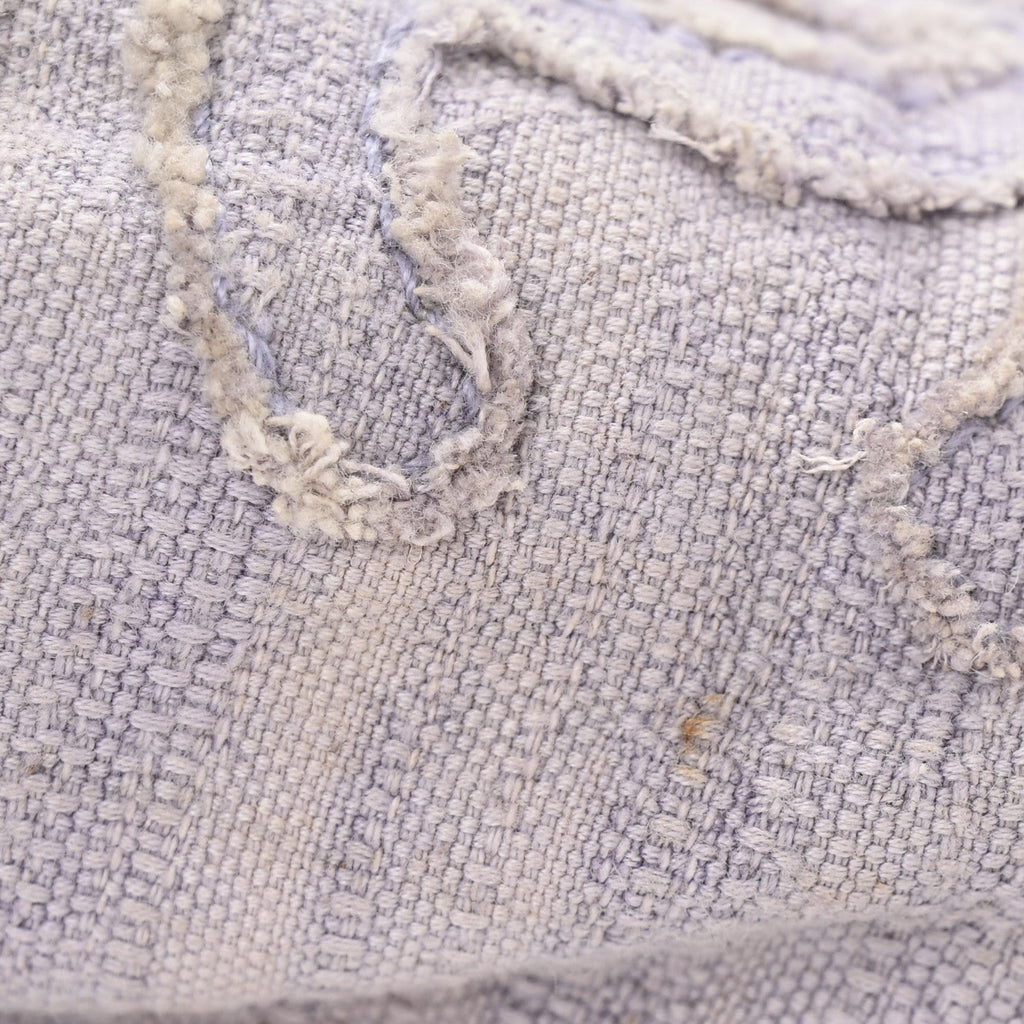 Chanel Toile CC Cap Toe Espadrilles 38 Ecru Purple