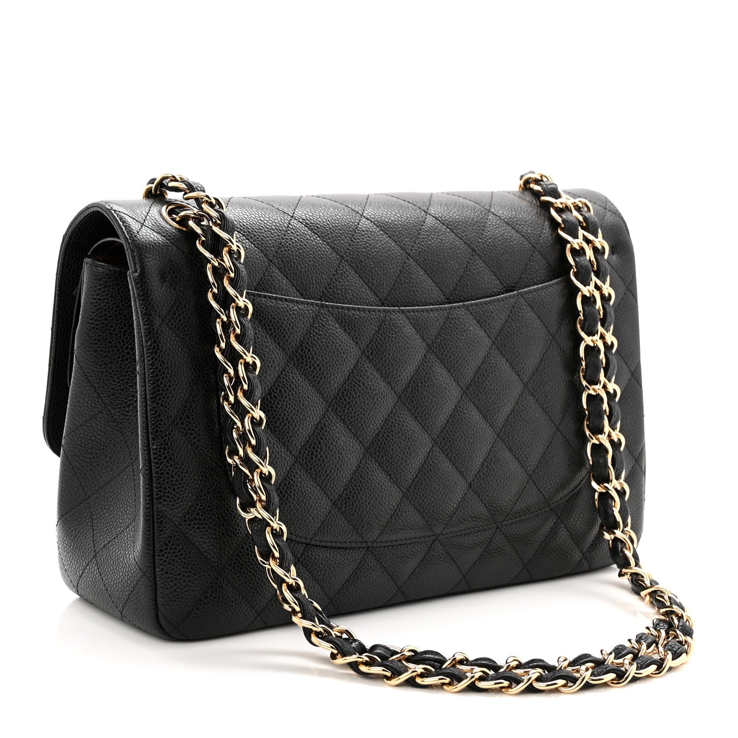 Chanel Caviar Quilted Jumbo Double Flap Black