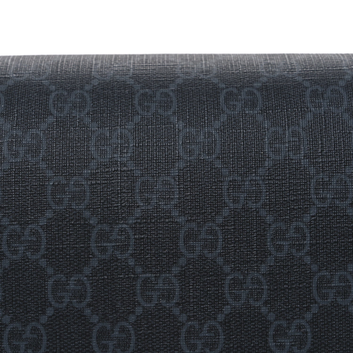 Gucci GG Supreme Monogram Appia Calfskin Web Crossbody Bag Black Grey