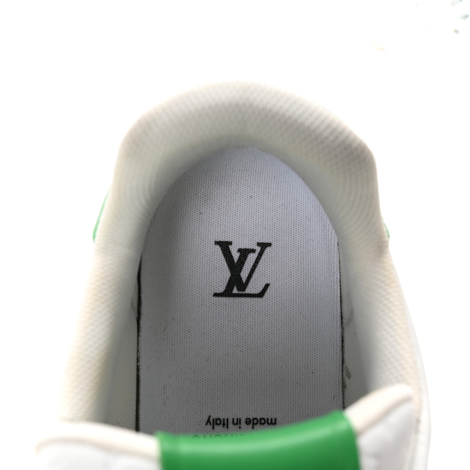 Louis Vuitton Calfskin Monogram Mens LV Trainer Sneakers 8 Green