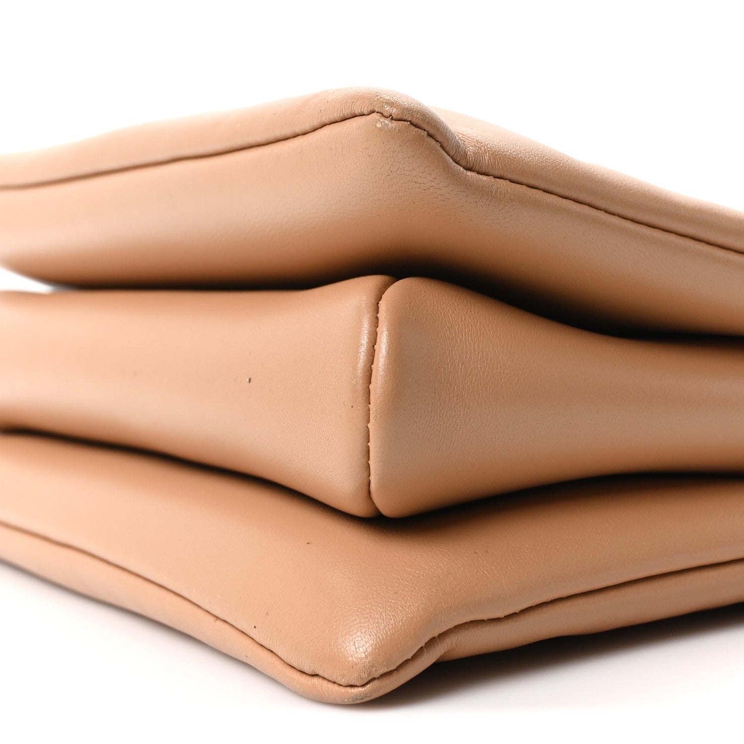 Louis Vuitton Lambskin Embossed Monogram Coussin PM Camel