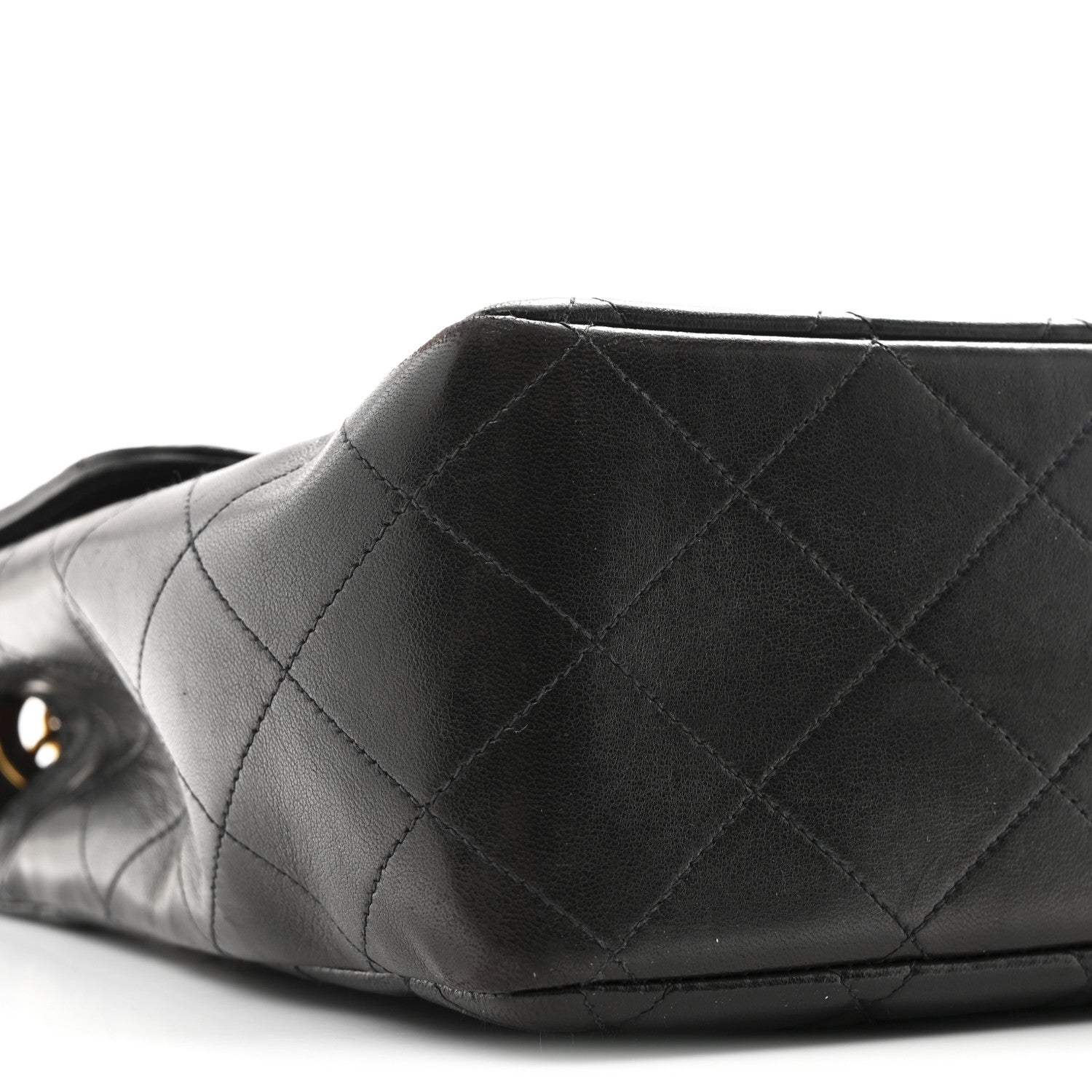 Chanel Lambskin Quilted XL Jumbo Single Flap Black