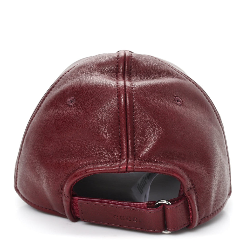 Gucci Nappa GG Baseball Hat M Burgundy