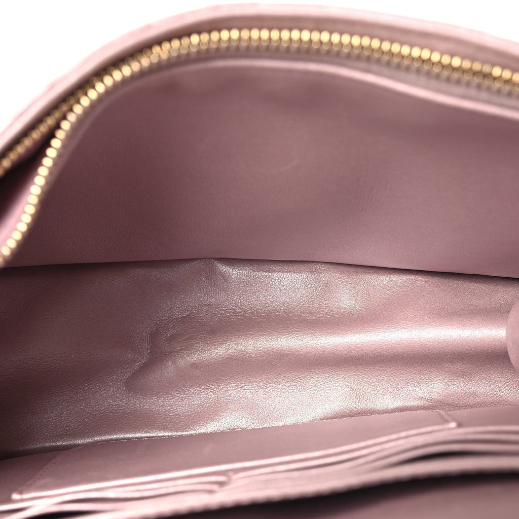 Christian Dior Pearly Lambskin Cannage Miss Dior Promenade Pouch Lotus