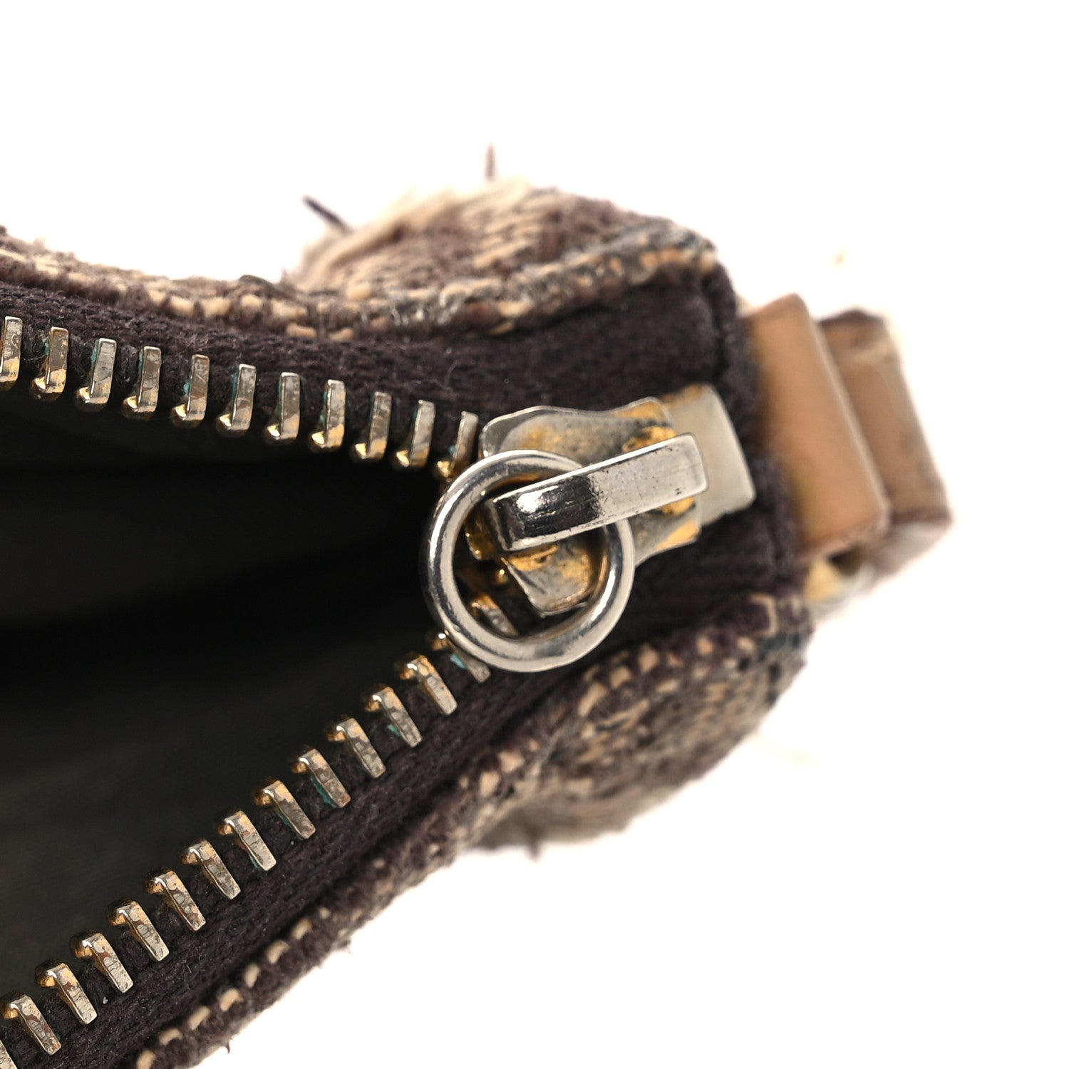 Christian Dior Monogram Mini Saddle Pochette Brown