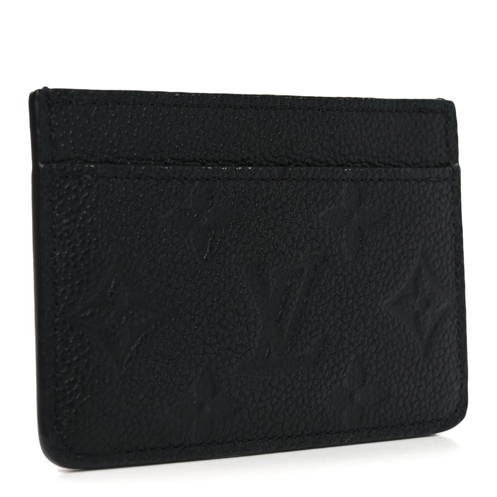 Louis Vuitton Empreinte Card Holder Black