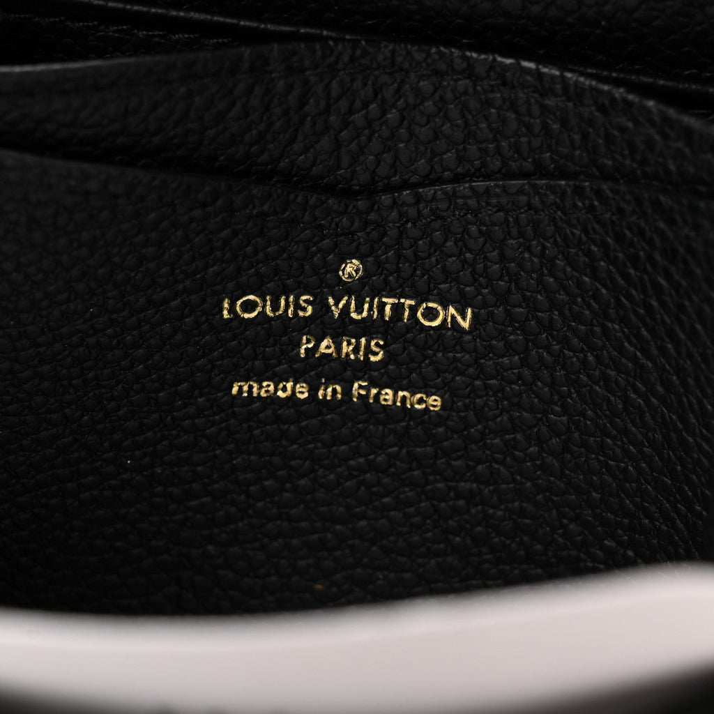 Louis Vuitton Empreinte Zippy Coin Purse Black