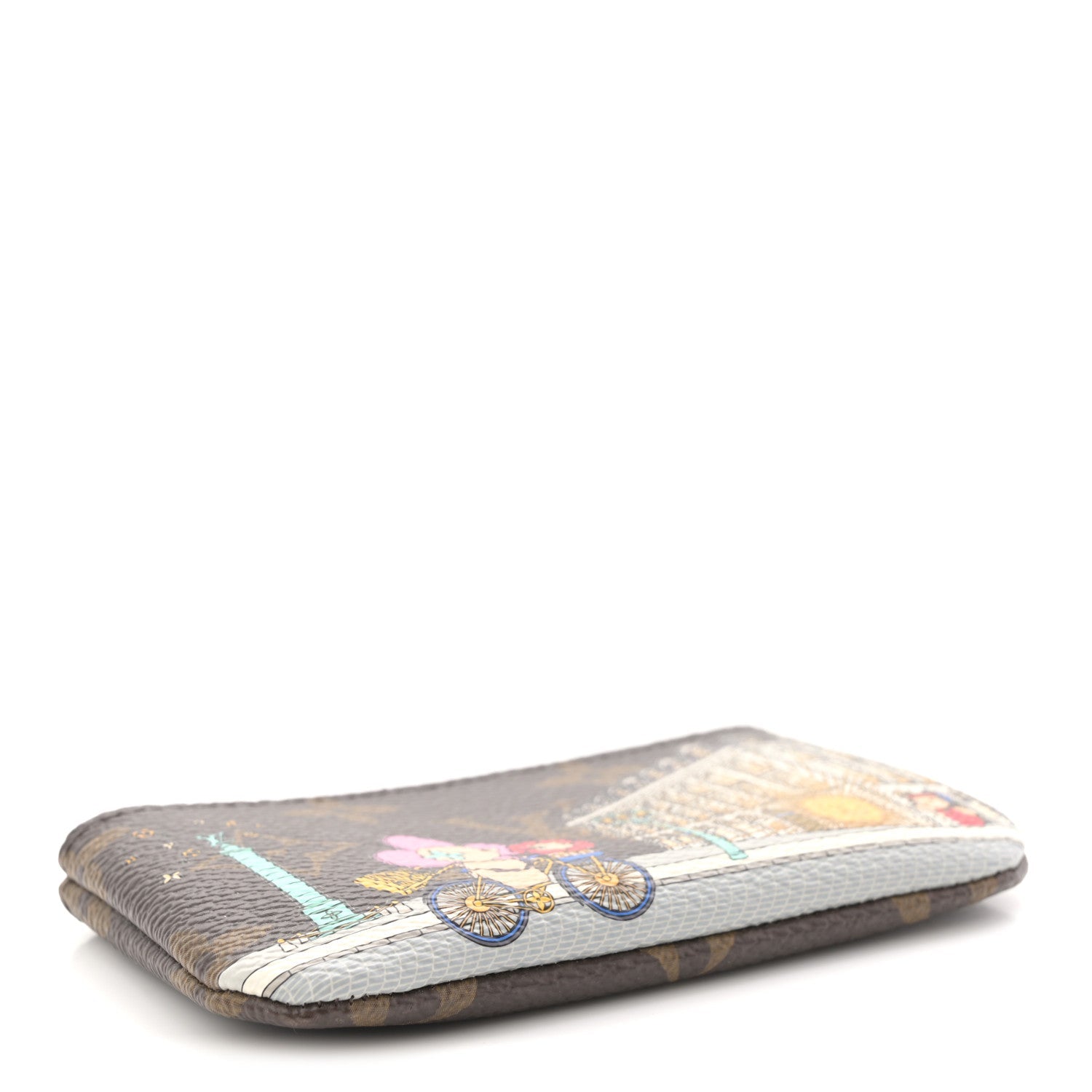 Louis Vuitton Monogram 2022 Christmas Animation Paris Key Pouch Pink
