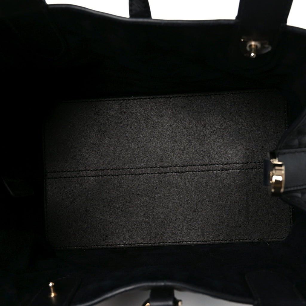 Christian Dior Calfskin Macrocannage Small Toujours Black