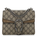 Gucci GG Supreme Monogram Mini Dionysus Shoulder Bag Taupe