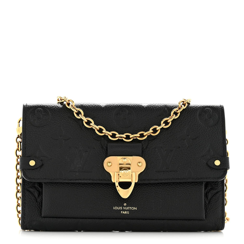Louis Vuitton Empreinte Vavin Chain Wallet Black