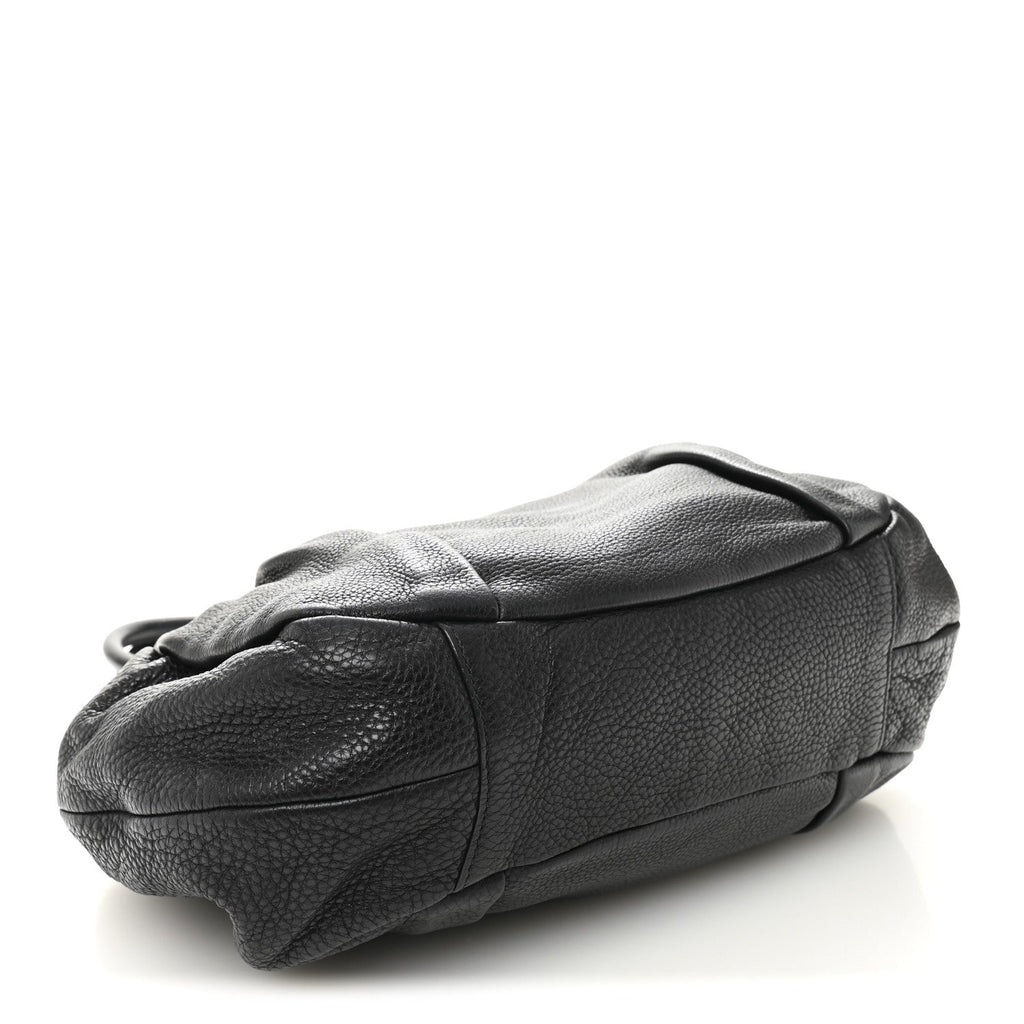 Prada Vitello Daino Shoulder Bag Black