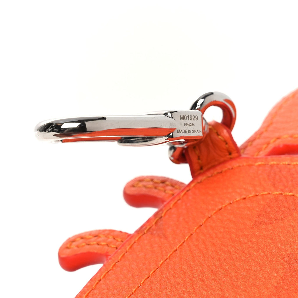 Louis Vuitton Monogram Crab Bag Charm Orange