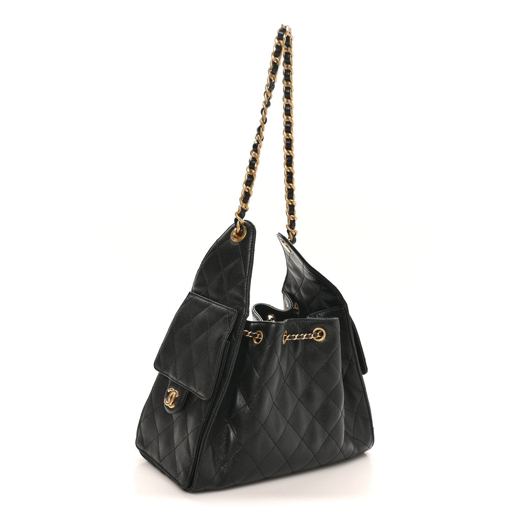 Chanel Caviar Quilted Small Chanel 25 Handbag Black