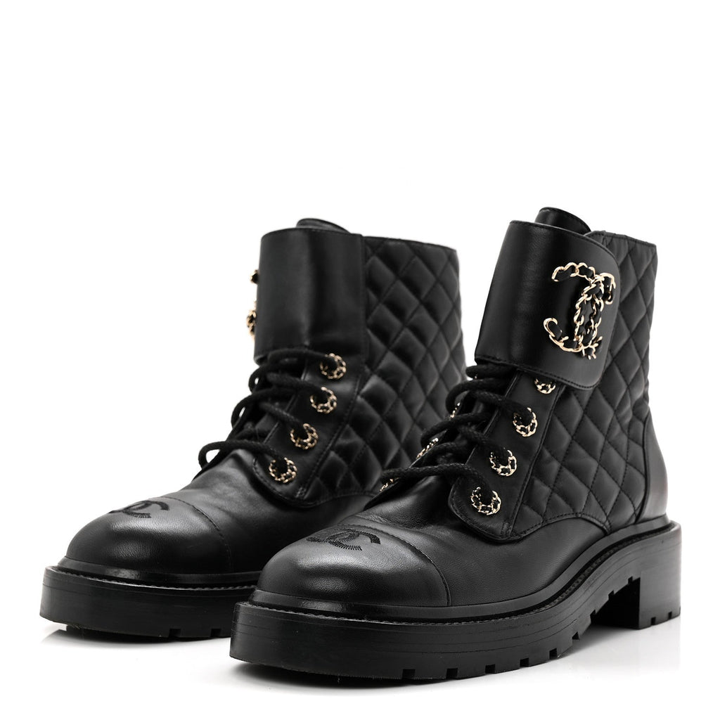 Calfskin Cap Toe CC Riding Boots 39 Black