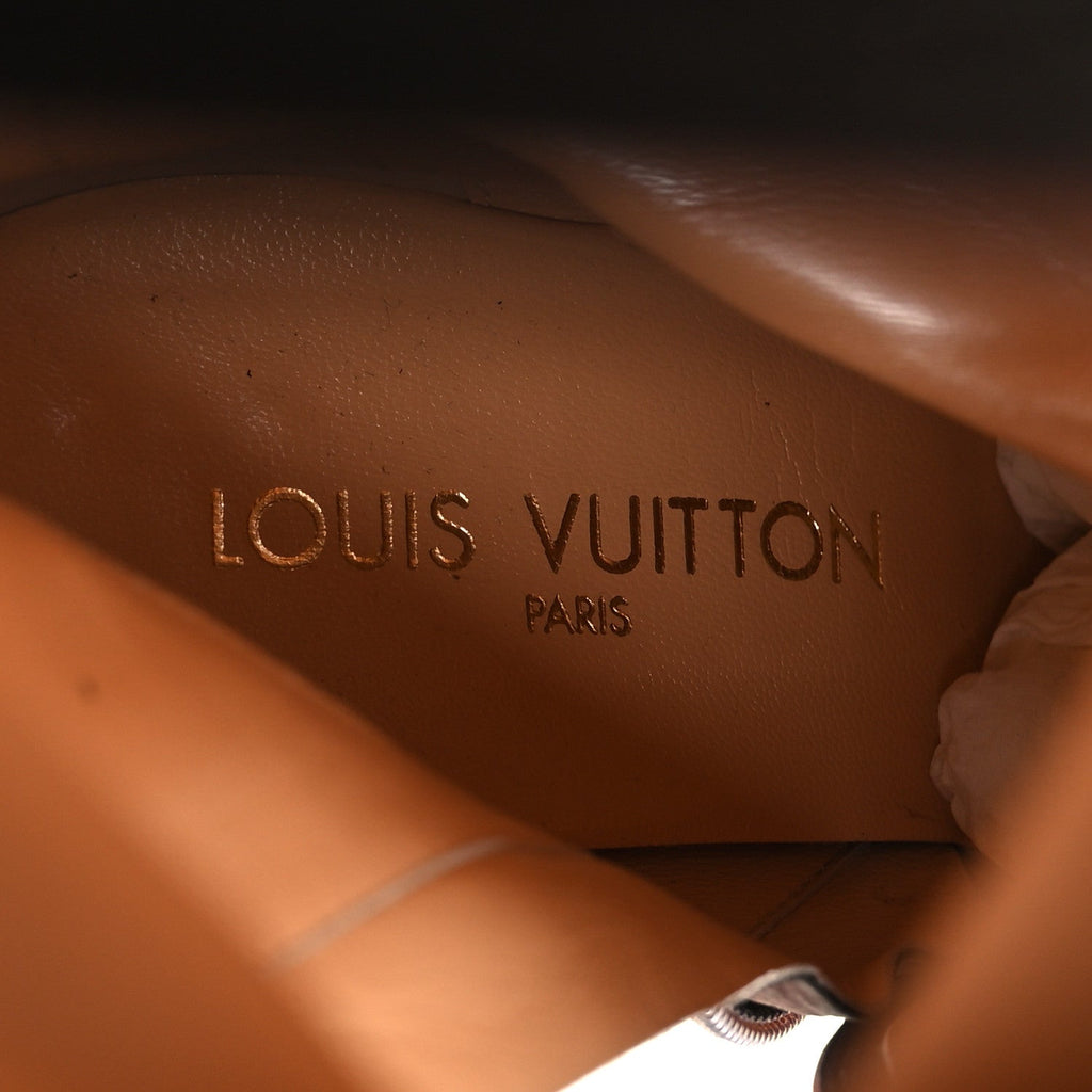 Louis Vuitton Suede High Boots 40 Brown