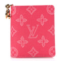 Louis Vuitton Monogram Origine LV Charms Pocket Wallet Rose Ruban