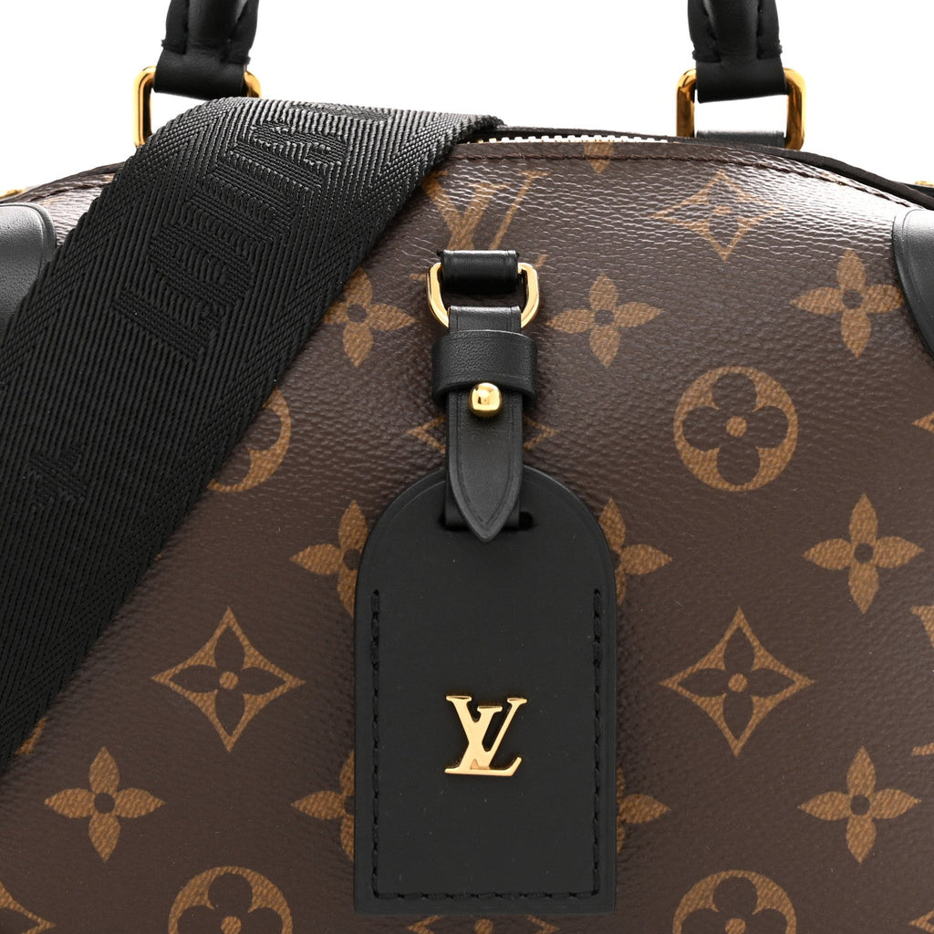 Louis Vuitton Monogram Petite Malle Souple Black