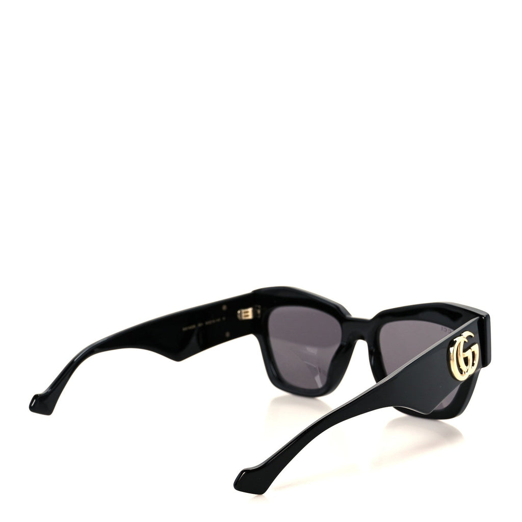Gucci Acetate Square Frame Sunglasses GG1422S Black Grey