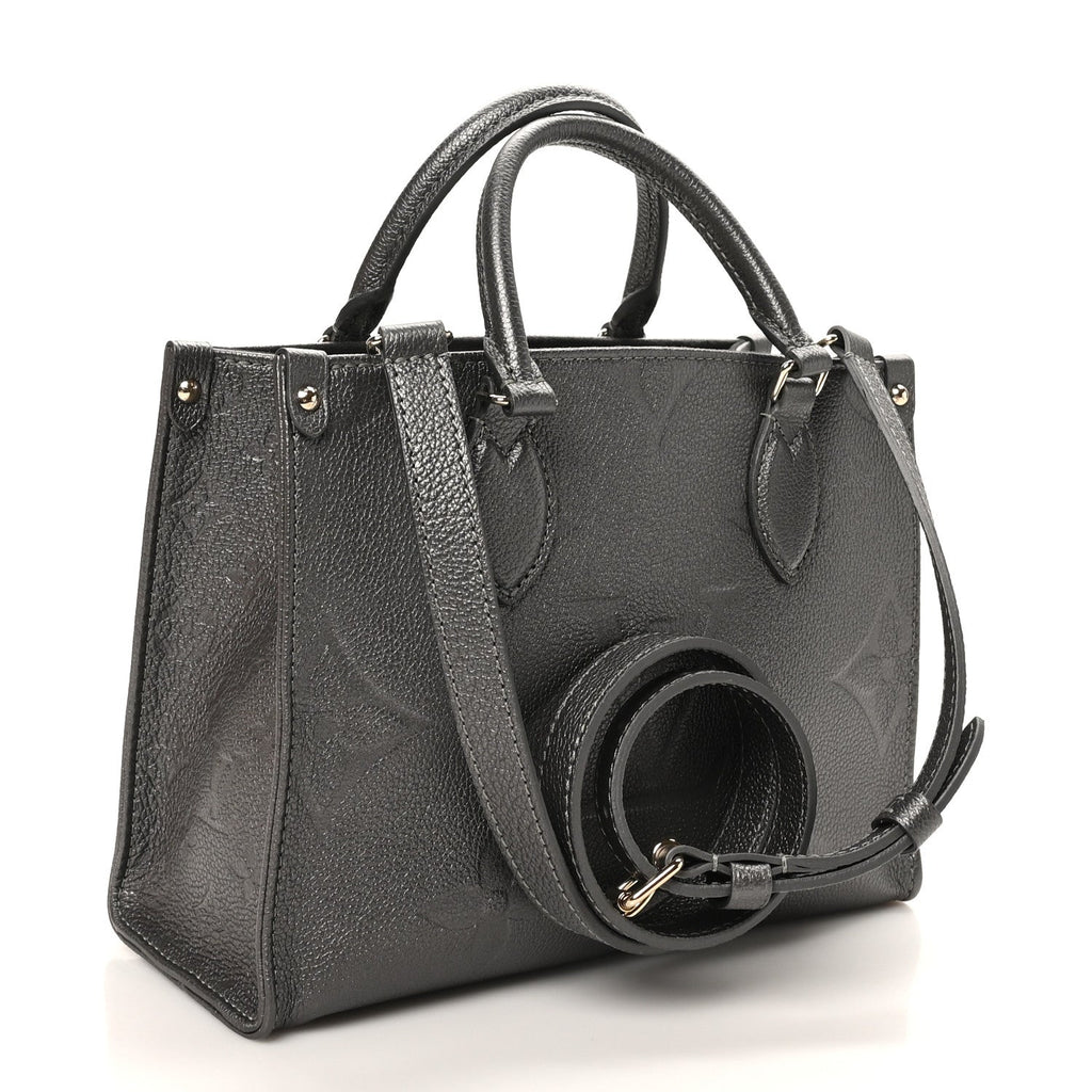 Louis Vuitton Metallic Empreinte Monogram Giant Onthego PM Gun Metal