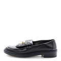 Lambskin Quilted CC Turnlock Loafers 38.5 Navy