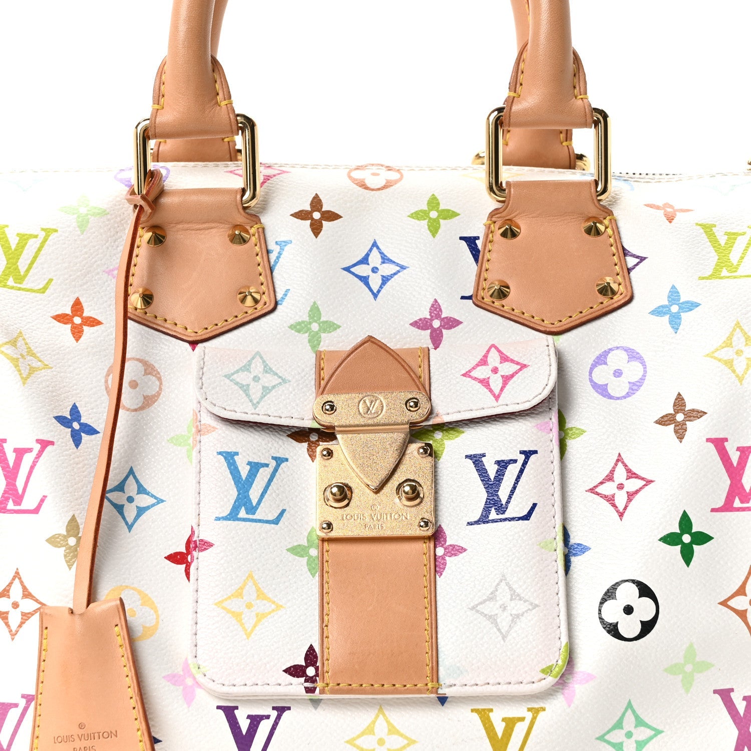 Louis Vuitton Monogram Multicolor Speedy 30 White