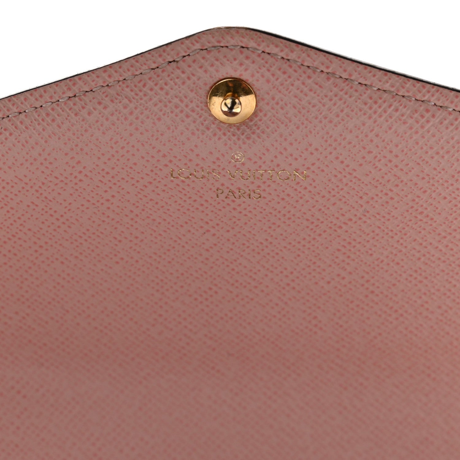 Louis Vuitton Damier Ebene Sarah Wallet NM Rose Ballerine