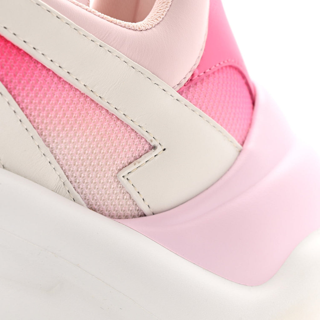 Louis Vuitton Calfskin Technical Nylon LV Archlight Sneakers 37 White Pink