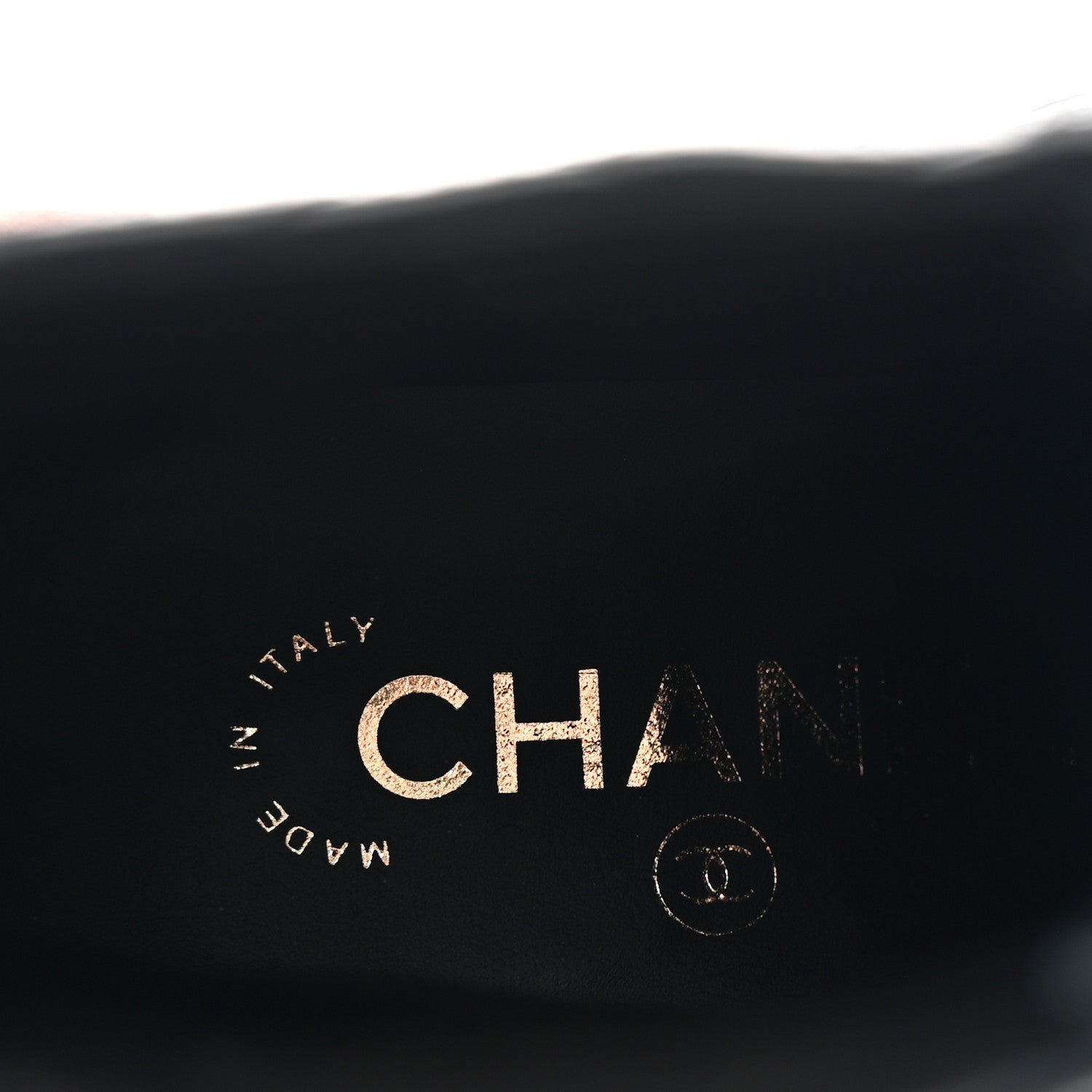 Chanel Shiny Calfskin Quilted Lace Up Combat Boots 36.5 Black