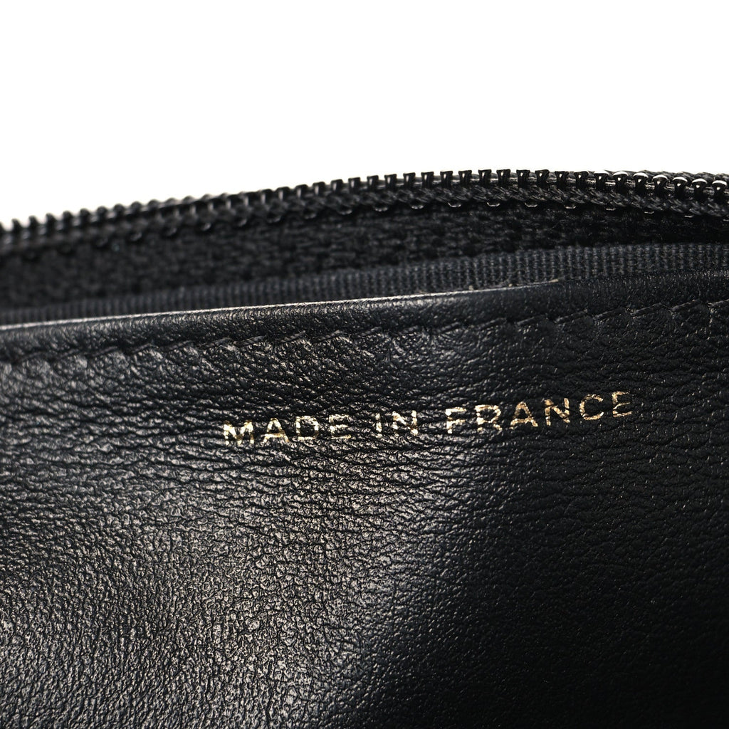 Chanel Caviar Quilted Boy Wallet On Chain WOC Black