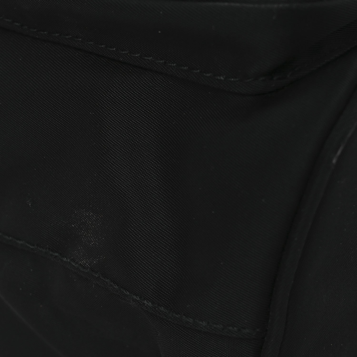 Prada Saffiano Tessuto Nylon Mini Bucket Crossbody Bag Black