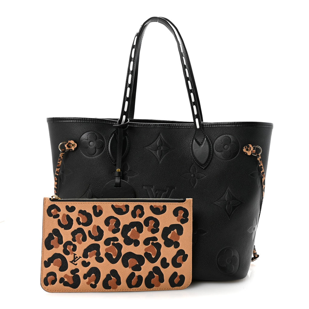 Louis Vuitton Empreinte Monogram Giant Wild at Heart Neverfull MM Black