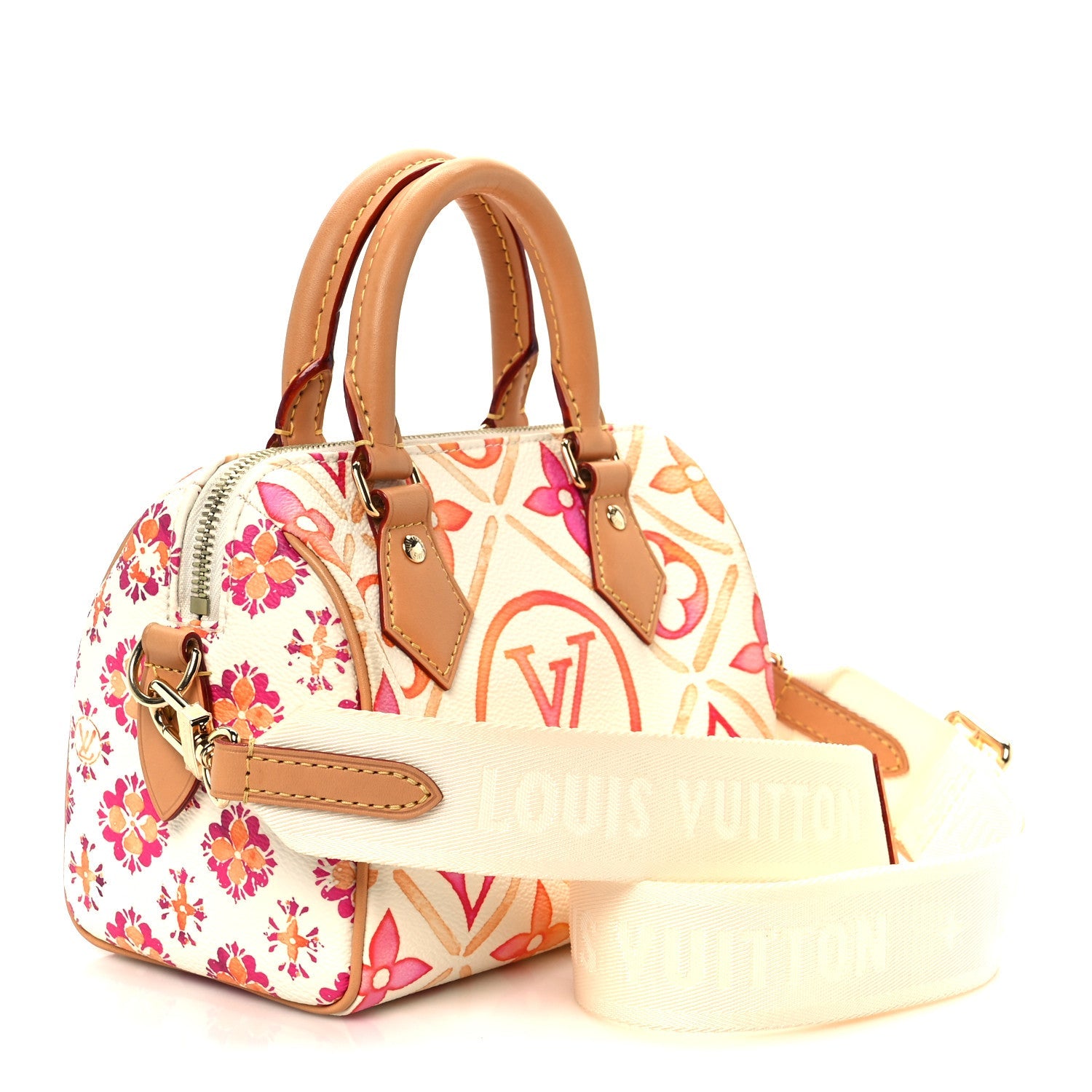 Louis Vuitton Monogram Tiles By The Pool  Speedy 20 Coral