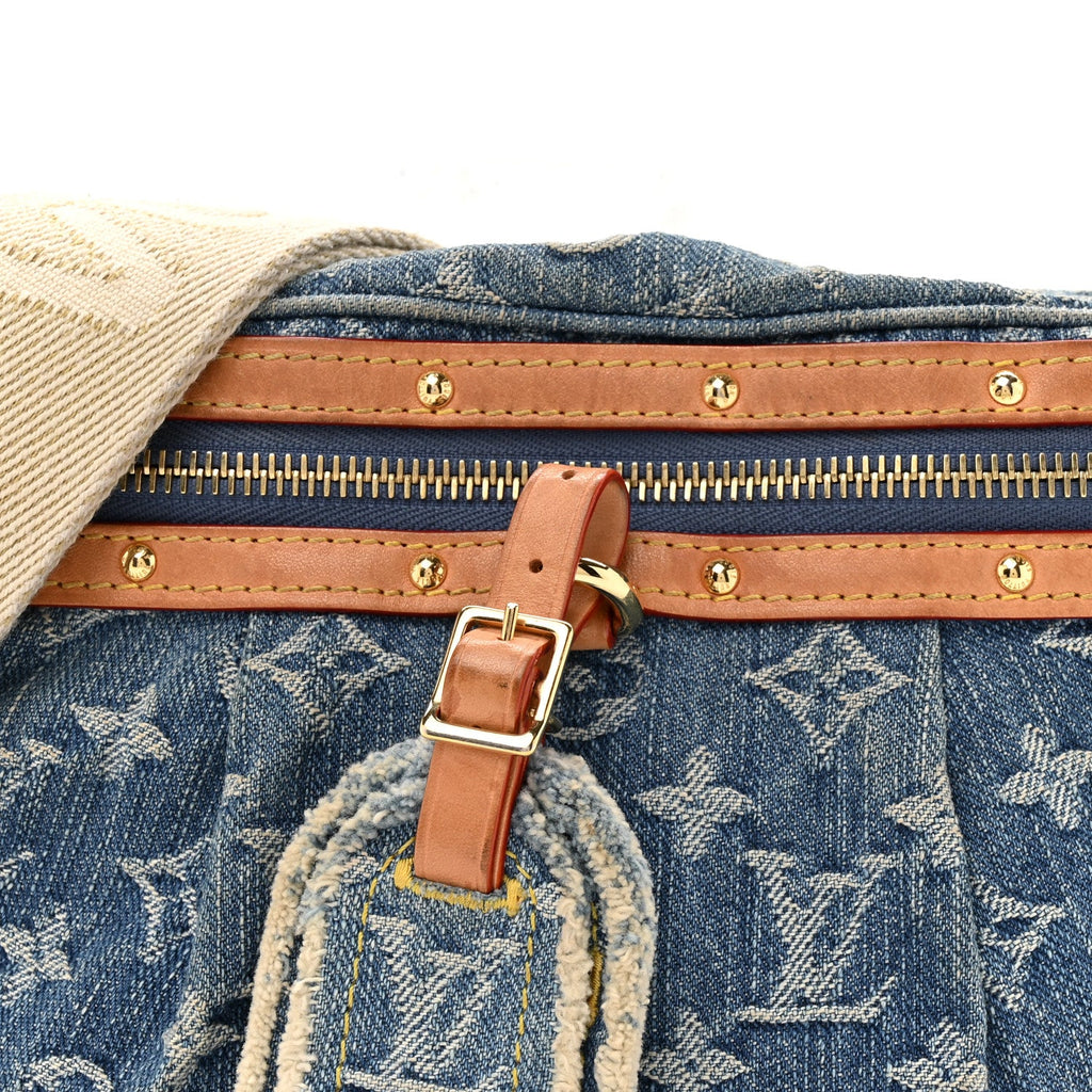 Louis Vuitton Monogram Denim High Rise Bumbag Blue